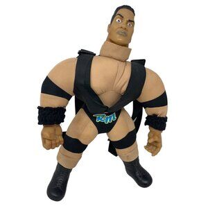 VTG 1999 WWF WWE‎ The Rock Dwayne Johnson Wrestler Backpack 17" Orig Tag Vintage